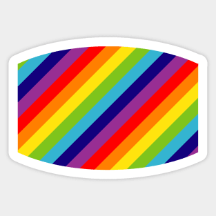 Rainbow Stripe Love Sticker